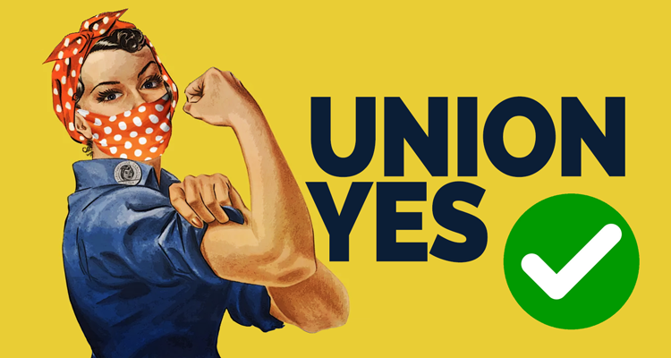 Rosie the Riveter Union Yes!